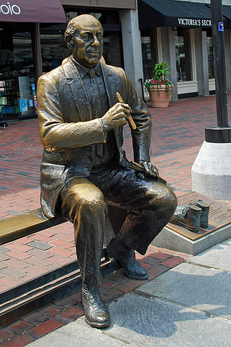 Red Auerbach Statue Boston MA USA